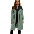 thumbnail image 2 of Gabardina Mujer Larga Elegante Moda Cordón En La Cintura, 2 of 7
