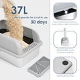 thumbnail image 3 of Caja de arena para gatos Suzzipaws de acero inoxidable XL para grandes felinos, 3 of 6