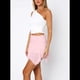 thumbnail image 4 of Falda Corta Plisada con Volantes Y2K de Encaje de Tiro Bajo para Mujer, Falda Asimétrica Holgada, Falda de Media Falda de Hada. Rosa S, 4 of 5