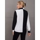 thumbnail image 2 of Blusa de manga larga con botones para mujer, cuello en V, cuello en V, camisa de gran tamaño negro y blanco XS negro y blanco XS Xishao ropa, 2 of 2