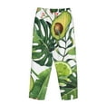 thumbnail image 5 of Kll Womens Watercolor Green Tropical Print Pajama Pants Soft Pajama Bottoms For Women Cozy Lounge Pants, 5 of 9