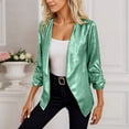 thumbnail image 5 of QHFBli Women Sequin Jacket Glitter Sparkle Open Front Casual Long Sleeve Blazer Coat, 5 of 8
