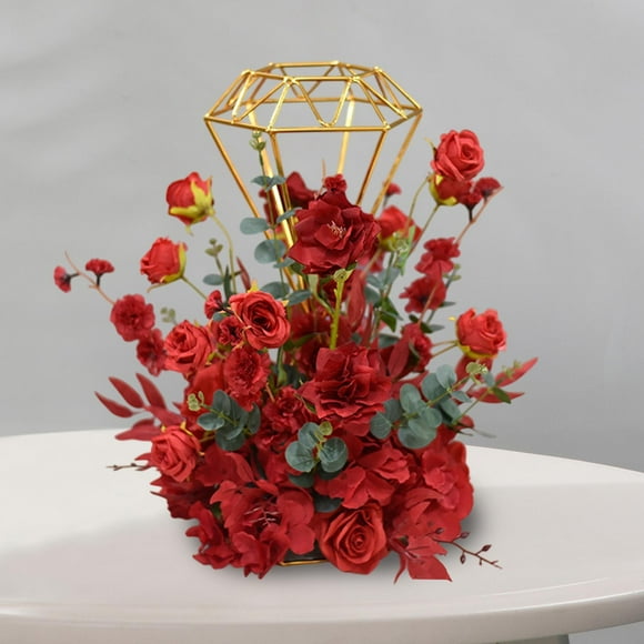 Soporte para arreglos florales Macarena soporte de flores para boda forma de diamante