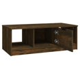 thumbnail image 3 of vidaXL Coffee Table Smoked Oak 102x50x36 cm Engineered Wood, 3 of 5