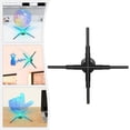 thumbnail image 3 of 3D Hologram Fan, 52CM 4-Blade LED Holographic Display Fan, 160° Wide Viewing Angle, 552 LEDs for Floating 3D Advertising, Shop, Exhibition, Promotion, 3 of 20