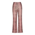 thumbnail image 5 of Women's High Waisted Elastic Waistband Yoga Pants Trousers Bottoms Comfy Loose Stretchy Soft Breathable Workout Gym Running Pilates Lounge Wear Casual Daily Essentials | Aestivo,Pink L, 5 of 5