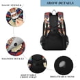 thumbnail image 4 of FORMRS Unisex School Backpack 17" Student Travel Bag with Laptop Compartment, Beige Geometric Eagle, 4 of 7