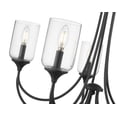 thumbnail image 5 of 22405-MB Millennium Lighting Waddingham - 5 Light Chandelier-23 Inch Tall and 27 Inch Wide-Matte Black Finish, 5 of 7