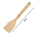 thumbnail image 2 of AUDeals ‌12 Inch Wooden Spatula for Nonstick Pans Heat-Resistant Bamboo Turner & Scraper with Curved Edge -Safe for All Cookware, Baking, Stirring Frying, 2 of 2