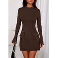 thumbnail image 4 of Vestido Formal Corto de Manga Larga PRETTYGARDEN para Mujer Otoño 2025, 4 of 8