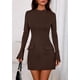 thumbnail image 4 of Vestido Formal Corto de Manga Larga PRETTYGARDEN para Mujer Otoño 2025, 4 of 8