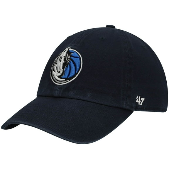 Men's '47  Navy Dallas Mavericks Core Logo Clean Up Adjustable Hat