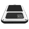 thumbnail image 4 of Dteck Case For Samsung Galaxy A71 4G (6.7 inch),Shockproof Armor Rugged Rubber Metal Aluminum Tempered Glass Screen Protective Hybrid Back Phone Case Cover ,White, 4 of 5