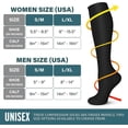 thumbnail image 4 of 3/6 Paires de Bas de Compression pour Femmes et Hommes 15-20 mmHg - Meilleur Soutien pour Infirmières, Course, Randonnée, Récupération et Bas de Vol, 4 of 7