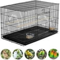 thumbnail image 5 of LibraMAl 30‘’ Flight Bird Cage Stackable Design for Small and Medium Birds with Slide Out Tray and Bottom Grate Budgies Cockatiels Lovebirds Canaries Parakeet Cage, 5 of 9