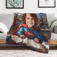 thumbnail image 5 of Kids Superhero Blanket Custom Blanket for Boys Personalized Super Hero Blanket with Photo and Name, 5 of 9