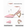 thumbnail image 2 of Women's thick-soled wedge-heeled sandals with hemp bottom, chain link, raffia weaving strap, one-step slip-on, summer casual shoes, thick-soled slippers, 2 of 4