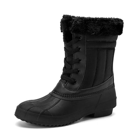 

Engtoy Women Snow Boots Winter Shoes Waterproof Mid Calf Warm Outdoor Duck Hunting Shoes For Women s Boots US Size 9