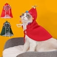 thumbnail image 2 of Lilixerw Pet Dog Christmas Costume Puppy,Xmas Cloak with Star and Pompoms Cat Santa Cape with Santa Hat Red Doggy Outfit Winter Cat Clothes,for Kitten and Small to Medium Sized Dog, 2 of 6
