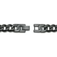 thumbnail image 3 of Black Titanium 10MM Curb Link Bracelet 10.5", 3 of 3