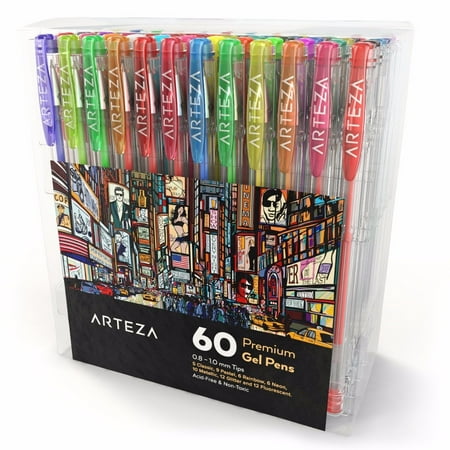 Arteza Colored Gel Ink Pens (Set of 60)