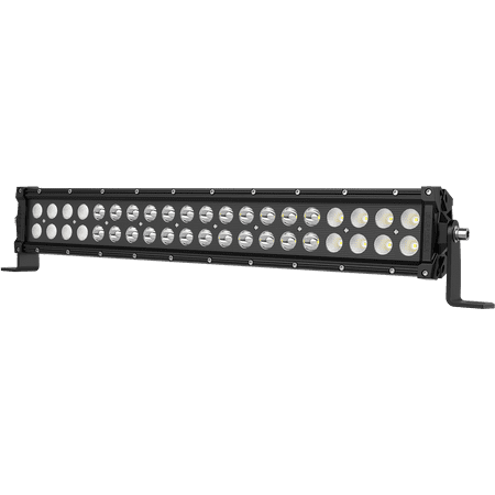 EVERGEAR 22 Inch Spot & Flood Combo Driving Bumper CREE LED Dual Light Bar For Jeep Wrangler