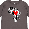 thumbnail image 4 of Inktastic Black History Month Ink Print African Heart Boys or Girls Long Sleeve Toddler T-Shirt, 4 of 5