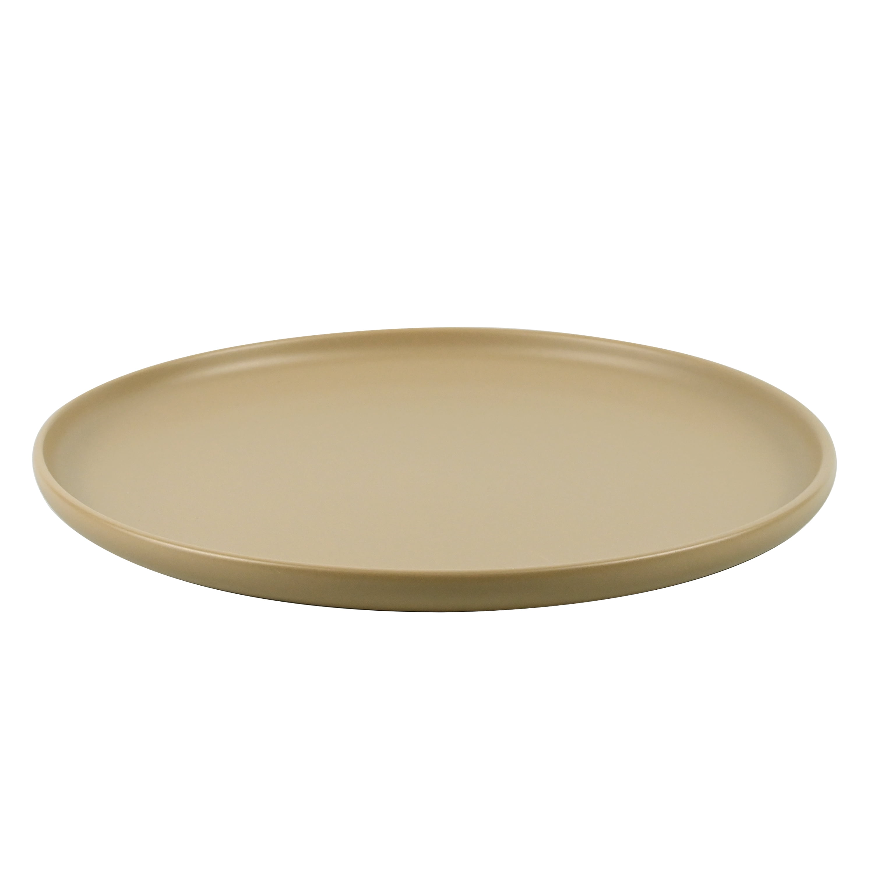 Mainstays Alessandra Matte Brown Stoneware Round Dinner Plate 10.39"