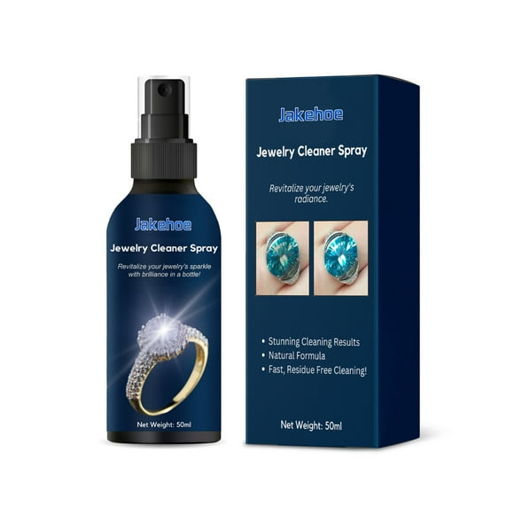 Cameland Gentle Jewelry Cleaner Solution Gold Earrings Diamond Rings Fine Fashion Jewelry Cleaner 50Ml