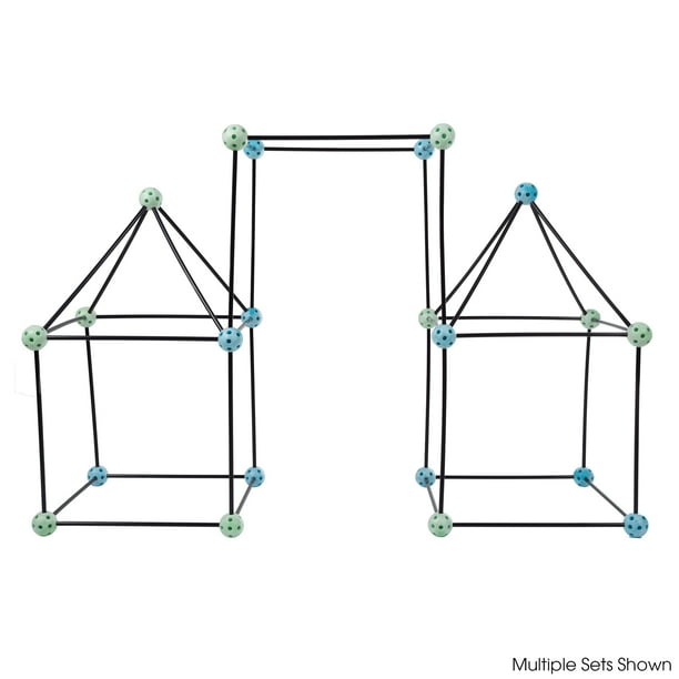 Construction Fort Building Toy Set for Kids with 60 Pieces Build and