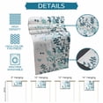 thumbnail image 6 of Teal Blue Leaves Table Runner - 36 Inch Long Summer Botanical Cotton and Linen Blended Dress Scarves Farmhouse Table Runner for Kitchen Dining, Coffee Table, 13" x 36", 6 of 8
