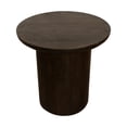 thumbnail image 3 of Sullivan 24'' Solid Wood Round End Table in Dark Brown Finish, 3 of 7