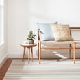 thumbnail image 4 of Dash & Albert Daphne Stripe Handwoven Cotton Rug, 2' x 3', Sky, 4 of 7