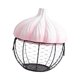 thumbnail image 5 of Soporte para huevos, cesta para huevos, suministros de cocina, cesta de almacenamiento de hierro tejido para jengibre y , soporte de cerámica, para Rosa, 5 of 8