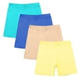 thumbnail image 2 of 4 Pack Toddler Girls Biker Shorts Under Dress Safety Dance Cartwheel Shorts for Kids, 2 of 7