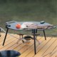 thumbnail image 3 of Multifunctional BBQ Tray Rack Pot Rack Portable Adjustable Tripod, 3 of 5