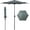 Grey, variant on Abba Patio 7.5ft Outdoor Patio Umbrella w/ Push Button Tilt and Crank, 6 Ribs-Beige