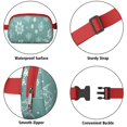 thumbnail image 5 of Turquoise Christmas Snowflake Pattern Cute Fanny Packs for Women,Travel Waterproof Crossbody Fanny Bags Waist Purse for Women Anti Theft Adjustable Strap for Running Travel Cycling, 5 of 6