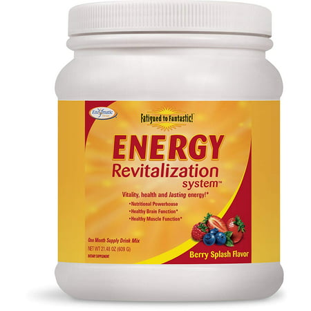 Enzymatic Fatigued To Fantastic! Energy Revitalization System Including BWalmartplex Berry Splash Flavor, 30 Count, Delivers the benefits of over 40 vitamins,.., By Enzymatic