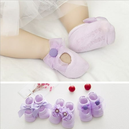 

3 Pair/set Baby Girl Anti-slip Cartoon Socks Set Children Stockings Cotton Bow-knot Lace Socks Leg Warmers