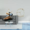 thumbnail image 2 of CoudarTitie Ballet Dancer Ornament Figure Ballerina Girls Statue Gift Desk Figurine for Restaurant Fireplace Decorating Metal 3 Tier Wall Hanging Shelf Decor, 2 of 8