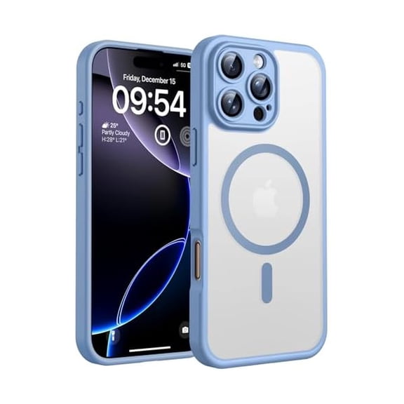 Eryueer for Phone 16 Pro Case, Compatible with Magsafe Charger, Full Camera Protection, Drop Protection, Translucent Matte Phone Case for iPhone 16 Pro 6.3 inch