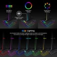 thumbnail image 2 of Soporte de escritorio para auriculares RGB Soporte para auriculares para juegos con 2 puertos USB de 3,5 mm, 2 of 6