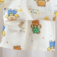 thumbnail image 6 of PEASKJP Baby Boy Matching Sets Baby Boy Clothes 3 6 12 18 Months Summer Outfit Baseball Embroidery Waffle Short Sleeve Romper & Shorts Set (Blue,2-3 Years), 6 of 6