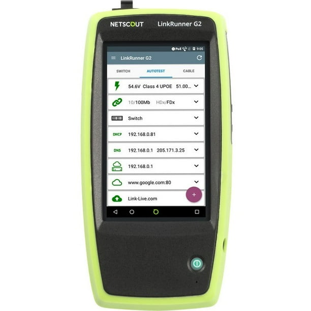 NETSCOUT LRG2KIT LinkRunner G2 Smart Network Tester Extended Test Kit