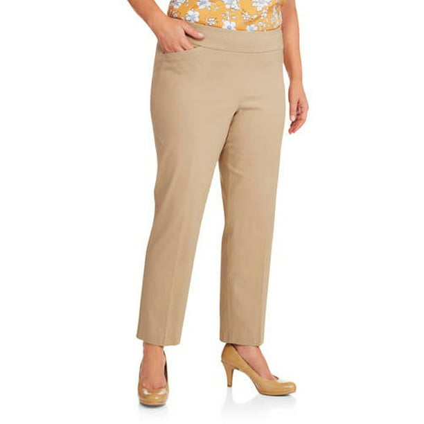 GEORGE - Women's Plus Millennium Pull On Pants - Walmart.com - Walmart.com