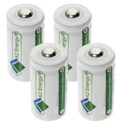 4pc 3.2V Rechargeable Li-Ion CR123 Replacement Batteries FAST USA SHIP