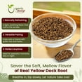 thumbnail image 3 of Organic Way Yellow Dock Root Cut & Sifted (Rumex crispus) - European Wild-Harvest | Organic & Kosher Certified | Vegan, Non GMO & Gluten Free | USDA Certified | Origin - Albania (1/2LBS / 8Oz), 3 of 8