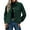 Green, variant on Qaspx Fashion Jackets for Women Casual Cropped Shackets Fall Button-up Shirts Corduroy Tops