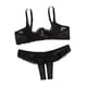 thumbnail image 2 of Lencería sexual de gran tamaño, ropa interior sexy con sujetador, lencería sexual pura, conjunto de pecho pequeño, 2 of 6